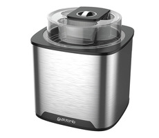 Guzzanti GZ 159 strieborná-čierna / Zmrzlinovač / 12W / Nádoba 2.0 L / časovač