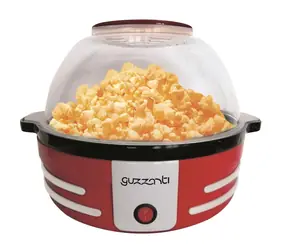 Guzzanti GZ 135 červená / Teplovzdušný popcornovač / 1200 W / servírovacia miska