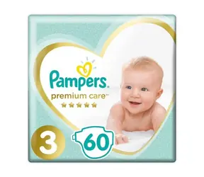 Pampers Premium Care Midi (60 ks) / Plienky / Veľkosť 3 (6-10 kg)