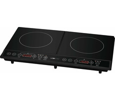Clatronic DKI 3609 čierna / Dvojplatničkový indukčný varič / 3500 W / sklokeramický povrch / 60 - 240 ° C 