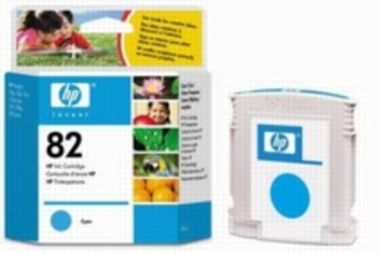 HP C4911A No. 82 Cyan Ink Cart pre DJ 500/800, 69 ml