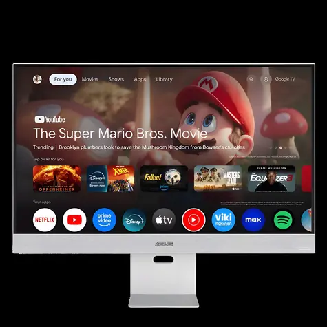 31,5" Asus ZenScreen MS32UC strieborná / Monitor / IPS / 4K UHD / 60Hz / Google TV / USB-C 90W
