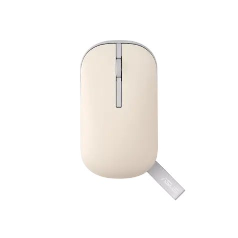 Asus MD100 béžová / Bezdrôtová myš / optická / 800-1600 DPI / 3 tlačidlá / BT 5.0 / 2.4GHz