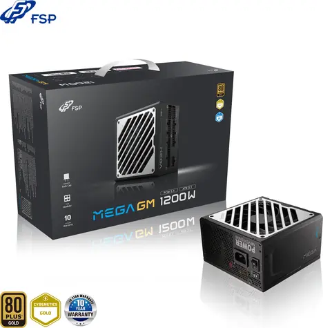Fortron FSP Mega GM / Napájací zdroj / 1200W / ATX 3.1 / 80PLUS Gold / 135mm ventilátor / modulárny