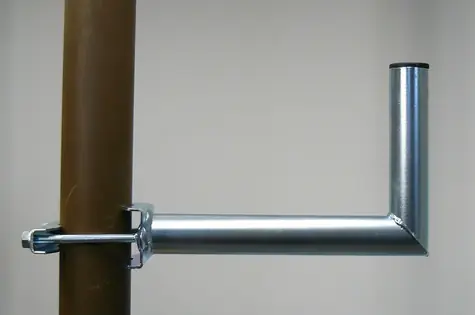 OEM Držiak antény na stožiar 30 cm / Stožiarový držiak / galvanický zinok / priemer 42 mm