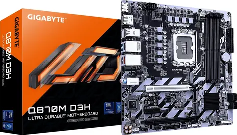 GIGABYTE Q870M D3H / Základná doska / Intel Q870 / LGA 1851 / 4X DDR5 / 2x M.2 / mATX