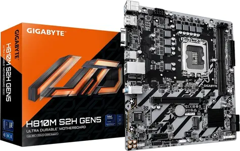 GIGABYTE H810M S2H GEN5 / Základná doska / LGA 1851 / 2x DDR5 6400 / PCIe 5.0 / GbE LAN / mATX