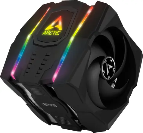 ARCTIC Freezer 50 vr. A-RGB ovládač / Chladič procesora / 120 & 140 mm / Hydro Dynamic Bearing / 0.4 Sone / A-RGB