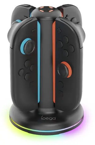 iPega SW2052 čierna / Nabíjacia stanica / JoyCon / Nintendo Switch 2 / RGB / 4 sloty