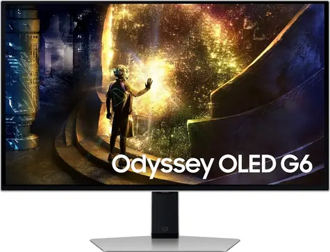 27" Samsung Odyssey OLED G6 strieborná / Monitor / OLED / 2560x1440 / 240Hz / 0,03ms / 1000000:1 / 250 cd/m2 / HDMI + DP