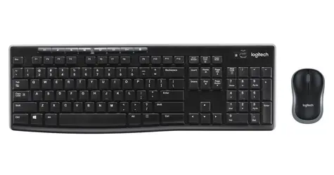Logitech Wireless Combo MK270 čierna / Bezdrôtová sada klávesnice a myši / IT verzia