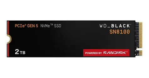 WD Black SN8100 2TB / M.2 SSD 2280 NVMe / PCIe Gen5 x4 / TLC / čítanie: 14900 MB/s / zápis: 14000 MB/s / 5y