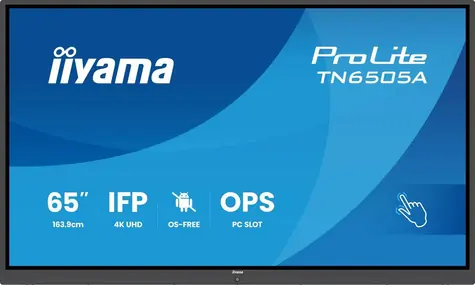 65" IFP bez OS, UHD IPS panel