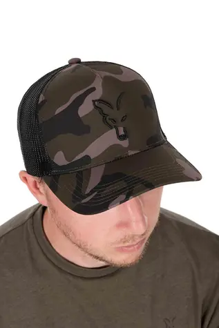FOX Trucker Cap Black Camo / Šiltovka / jedna veľkosť / 100% polyester