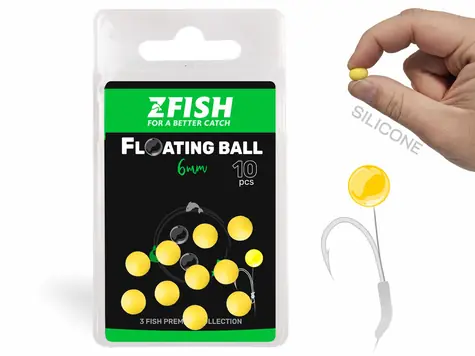 Zfish Floating Balls 6 mm / Plávajúce gulička / silikónová / 10 ks