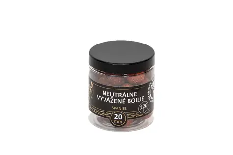 Riverbaits Neutrálne vyvážené Španiel / Vyvážené boilies / 120 g / 16 mm