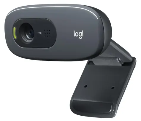 Logitech C270 HD / Webkamera / 1280×720 / 720p / 30 fps / 3 Mpx / Mikrofón / USB