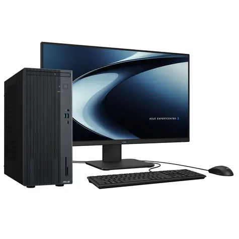Asus ExpertCenter P500 sivá / Stolný počítač / Intel Core 7 240H / 32GB DDR5 / 1TB SSD / DVD / W11P