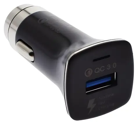 2GO 795955 čierna / Autonabíjačka / 18W / 3 A / 1x USB-A / QC 3.0