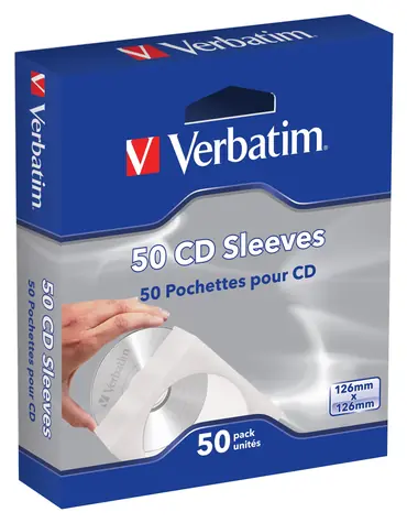 Verbatim papierové obaly na CD a DVD / Obal / 50 ks