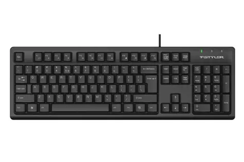 A4Tech FK12 čierna / Multimediálna klávesnica / USB / CZ/US / membránová / Splash Proof