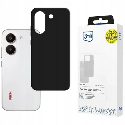 3mk Matt Case čierna / Ochranný kryt / POCO X8 Pro / TPU / Absorber125