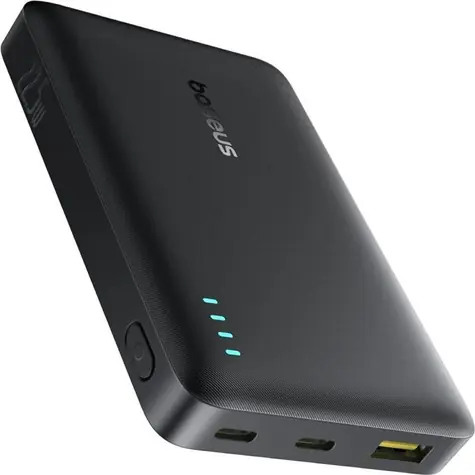 Baseus EnerFill FP21 čierna / Powerbanka / 10000 mAh / 22,5 W / 2x USB-C / 1x USB-A