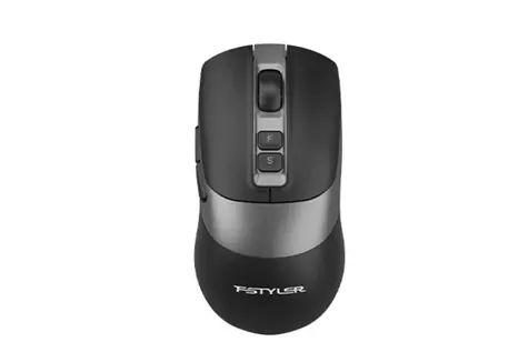 A4Tech FG50S PLUS FStyler čierna / Tichá bezdrôtová kancelárska optická myš / 1000-3200 DPI / 2.4 GHz / 7tl. + koliesko