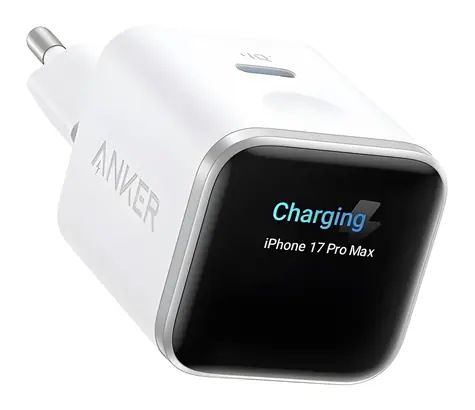 Anker Nano 45W biela / Nabíjačka do siete / 1x USB-C / GaN / SMART Display