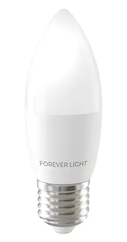 Forever E27 C37 7,2W neutrálna biela / LED žiarovka / 840 lm / 4000K