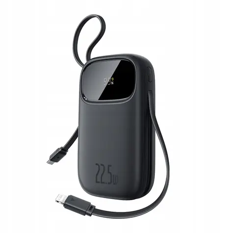 Baseus EnerFill FC31 10000mAh čierna / Powerbanka / 22,5 W / USB-C / USB-A / Lightning