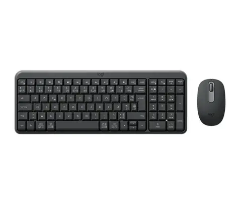 Logitech MK250 Graphite / Bezdrôtová sada klávesnice a myši / Bluetooth LE / FR verzia