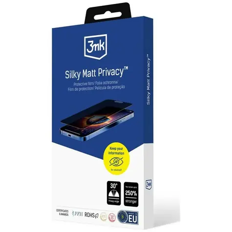 3mk Silky Matt Privacy pre XIAOMI 17 Ultra / Fólie na ochranu súkromia / matná / ochrana od 30 °