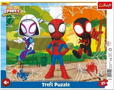 Trefl - Puzzle - Spidey a priatelia / 25 dielikov / 31,5 x 23,5 cm