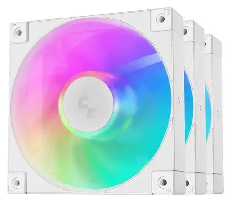 DEEPCOOL FD12 ARGB WH / Ventilátor / 3× 120mm / ARGB / biely