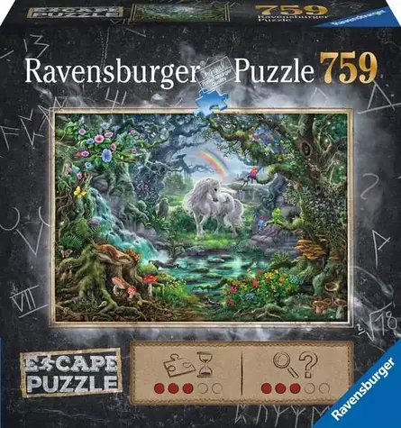 Ravensburger Puzzle Exit Puzzle: Jednorožec / 759 dielikov / 70 × 50 cm / od 12 rokov