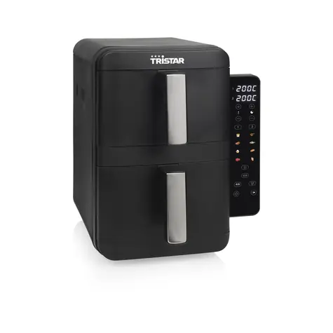 Tristar FR-9074 / Dvojkošová teplovzdušná fritéza / 2400W / 9l / 8 programov
