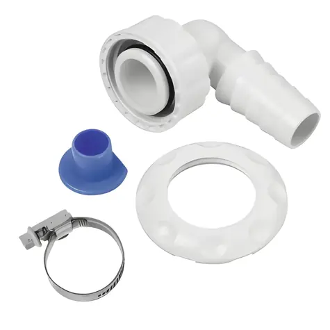 Xavax prípojka sifónu / Nástenná / bez čistiaceho otvoru / O 20-23 mm / 1" DN25