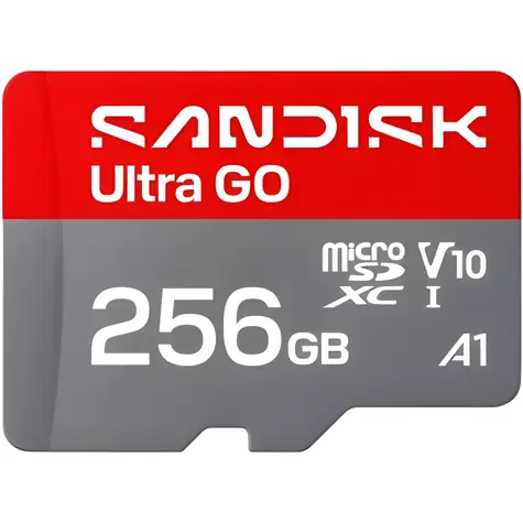 SanDisk Ultra GO microSDXC 256GB / Pamäťová karta / UHS-I / U1 / A1 / čítanie: až 190 MB/s / vhodné pre Full HD
