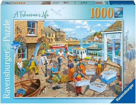 Ravensburger Puzzle Život rybárov / 1000 dielikov