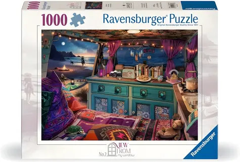 Ravensburger View From My Window č.2: Obytná dodávka / 1000 dielikov