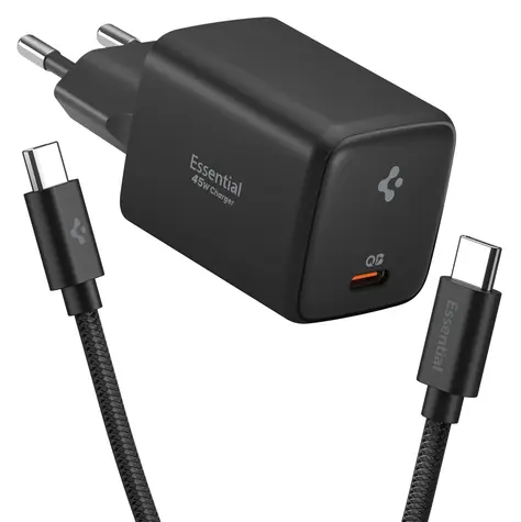 Spigen Essential EE451EU 45 W čierna / Nabíjačka / 1x USB-C