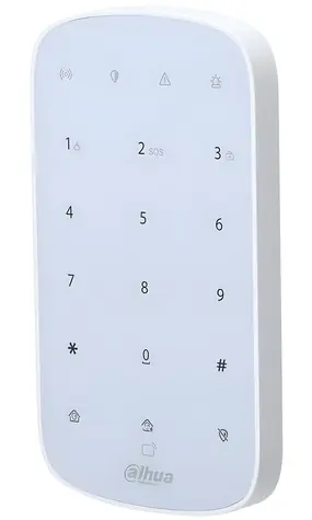 Dahua Airshield ARK30T-W2 biela / Bezdrôtová klávesnica / RFID 13,56 MHz / 868 MHz / pre alarm ARC