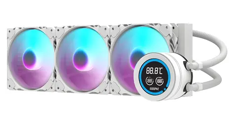 darkFlash DN-D360 biela / AiO chladič CPU / 3x 120 mm / ARGB podsvietenie / 800-1800 RPM / Intel + AMD