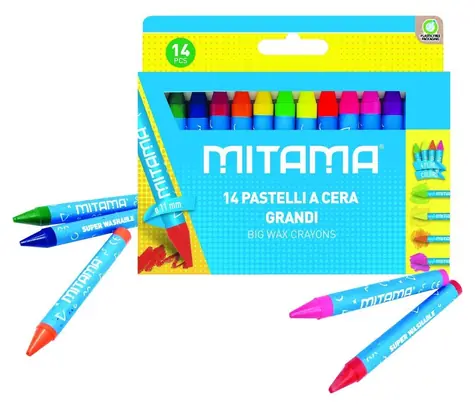 Mitama / Voskovky / 14 farieb / okrúhle / umývateľné