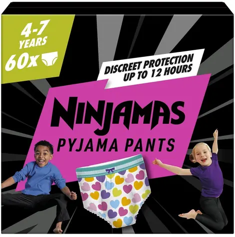 Pampers Ninjamas Girl XXL (60 ks) / Plienkové nohavičky