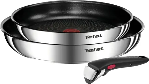 TEFAL Non-Stick / Sada panvíc / 3 ks / 24 & 28 cm / nepriľnavý povrch / nerezová oceľ