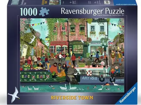 Ravensburger Puzzle Mesto Riverside / 1000 dielikov