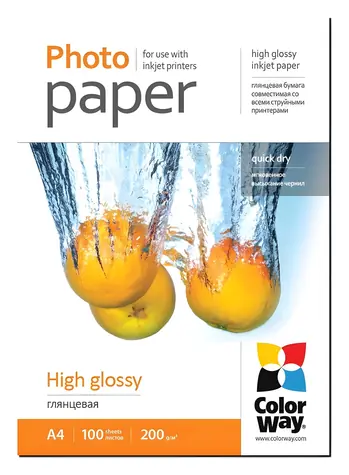 Colorway / Fotopapier / Vysoko lesklý / A4 / 200 g/m2 / 100 listov