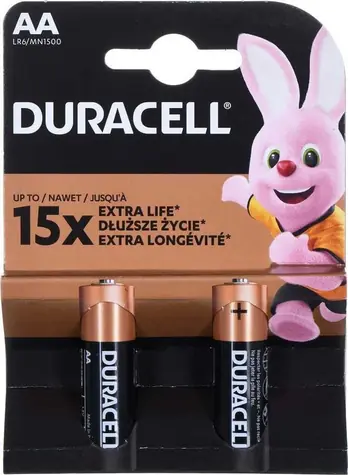 Duracell Basic MN1500 / Alkalická batéria / AA / 1,5 V / 2 ks
